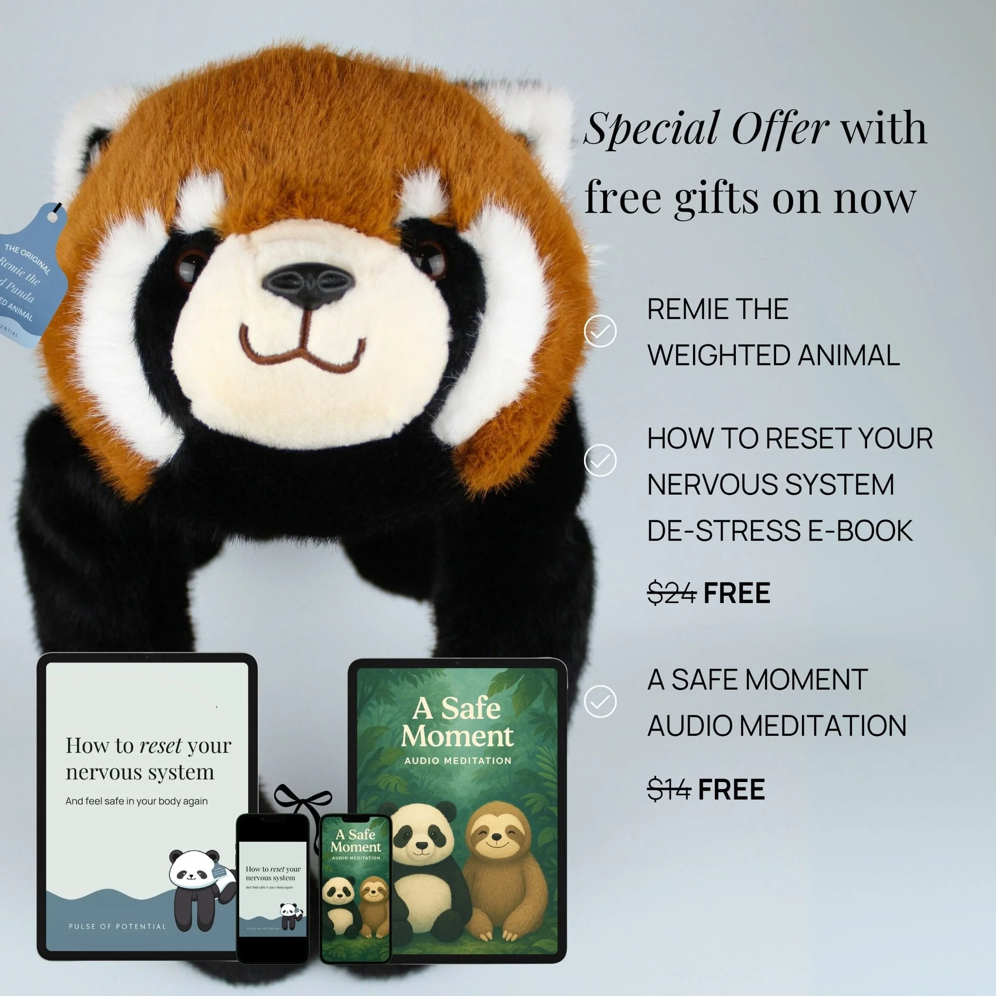 Remie the Red Panda Weighted Animal - Image 8