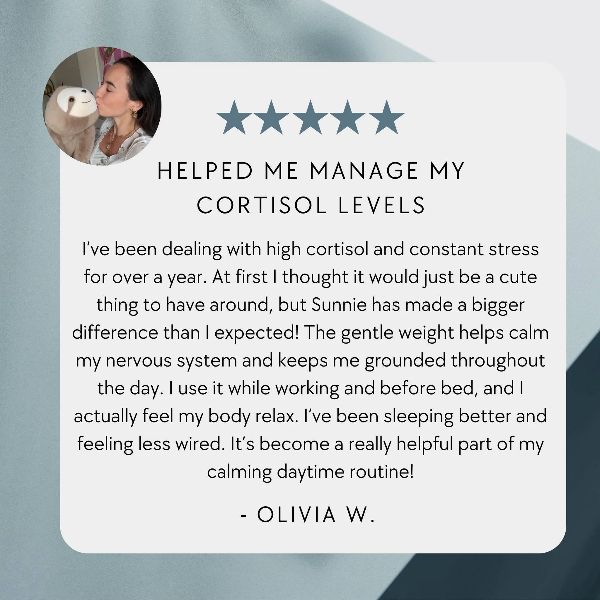 Sunnie the Sloth Weighted Animal - Image 4